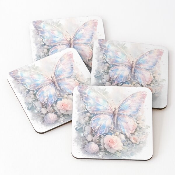 Item preview, Pastel Butterfly Floral Fantasy Art designed and sold by AndreaCCastro.