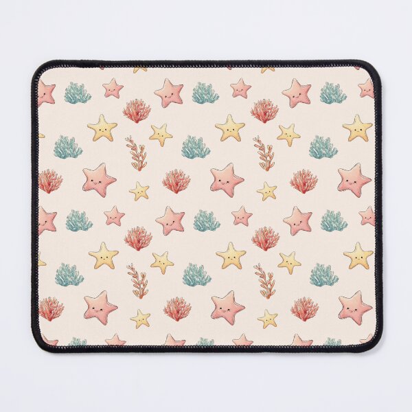 Item preview, Cute seamless pattern with starfish - pastel ocean animal print for nursery decor. designed and sold by ArtFairy38.