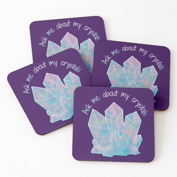 Item preview, Ask Me About My Crystals Iridescent Design designed and sold by Vileprint.