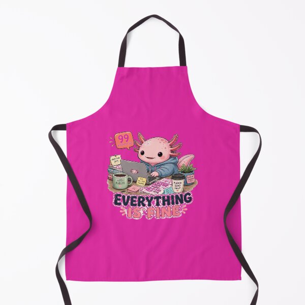 Item preview, Everything Is Fine | Axolotl Work From Home Meme designed and sold by NarpLTD.