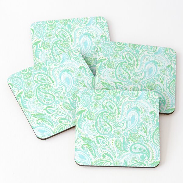 Item preview, Paisley pattern in light green designed and sold by bokasin.