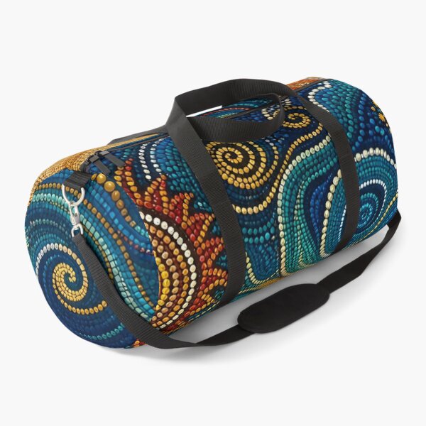 Item preview, Aboriginal Inspired Dot Art - Dreamy Sun and Waves Pattern designed and sold by GrinGalore.