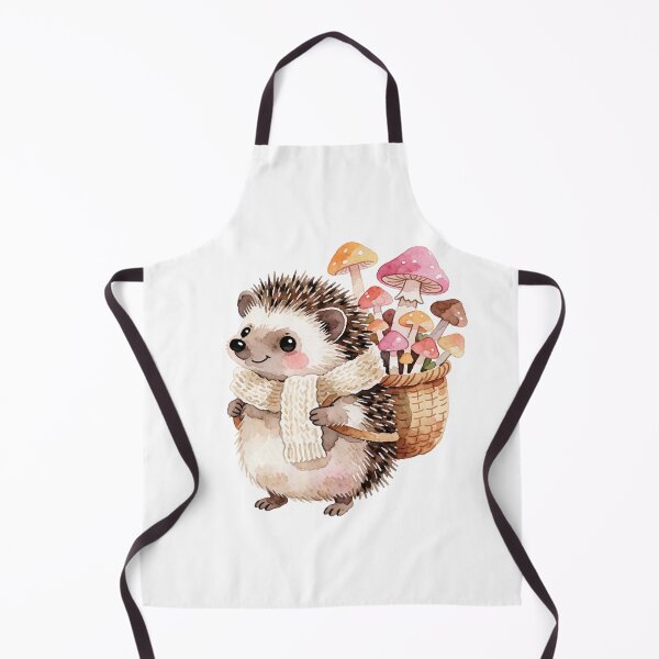 Item preview, Autumn Hedgehog Sticker | Cute Fall Hedgehog with Mushrooms designed and sold by AillustriaAK.