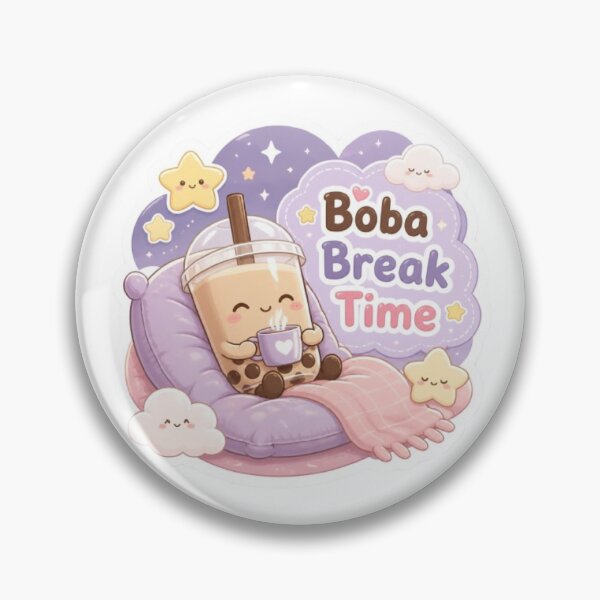 Item preview, Boba Break Time Cute Sticker designed and sold by Stylestickers55.