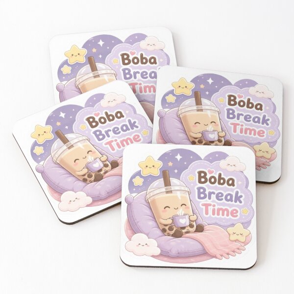 Item preview, Boba Break Time Cute Sticker designed and sold by Stylestickers55.