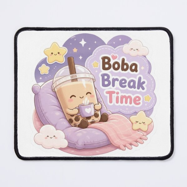 Item preview, Boba Break Time Cute Sticker designed and sold by Stylestickers55.