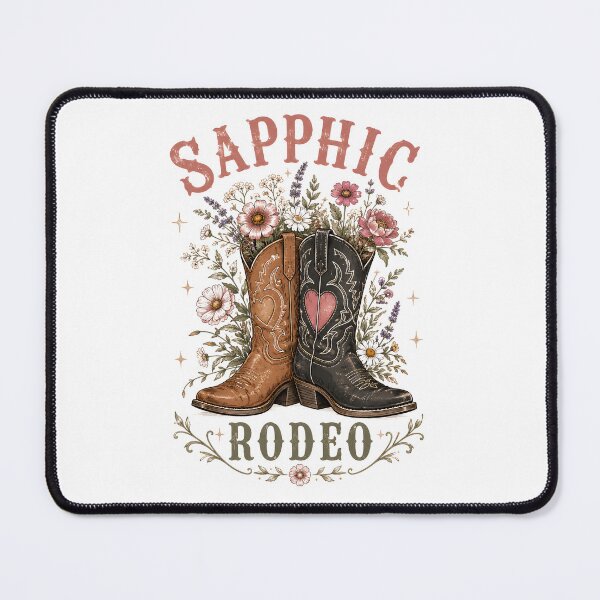 Item preview, Sapphic Rodeo Western Boots designed and sold by Craft Design Alchemy.