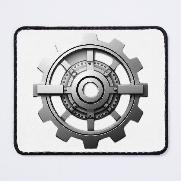 Item preview, Industrial Gear Mechanism Engineering Emblem Design designed and sold by Evergreen Horizon Works.