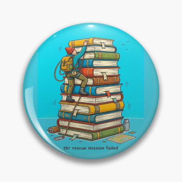 Item preview, TBR Rescue Mission Failed Funny Book Lover Design designed and sold by BookedAndDesign.