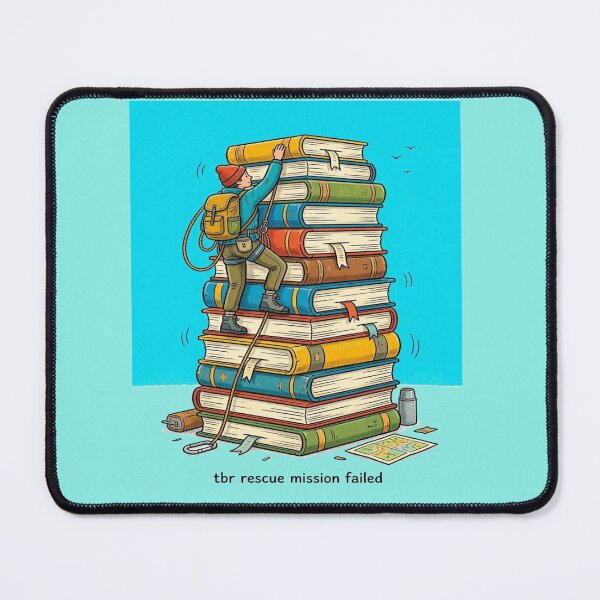 Item preview, TBR Rescue Mission Failed Funny Book Lover Design designed and sold by BookedAndDesign.