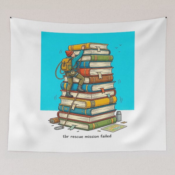 Item preview, TBR Rescue Mission Failed Funny Book Lover Design designed and sold by BookedAndDesign.