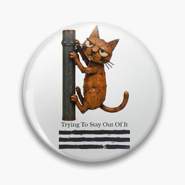 Item preview, Trying to Stay Out of It – Redacted Thoughts Cat designed and sold by lazydogonline.
