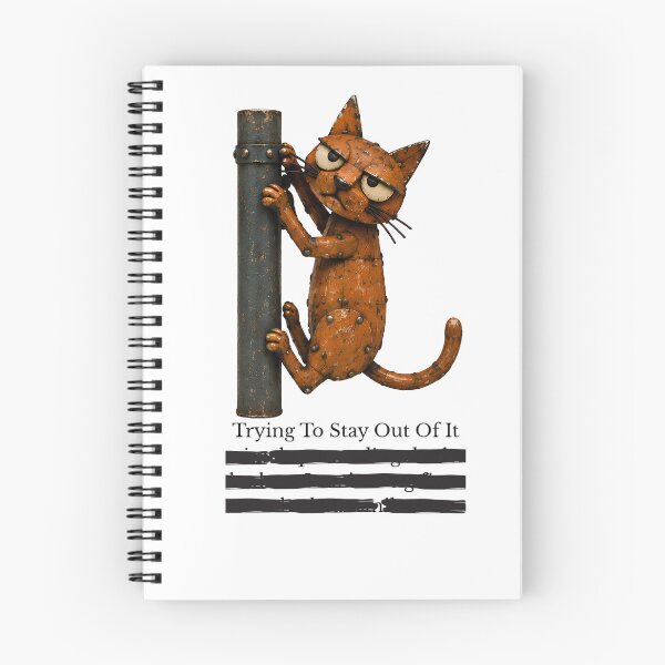 Item preview, Trying to Stay Out of It – Redacted Thoughts Cat designed and sold by lazydogonline.