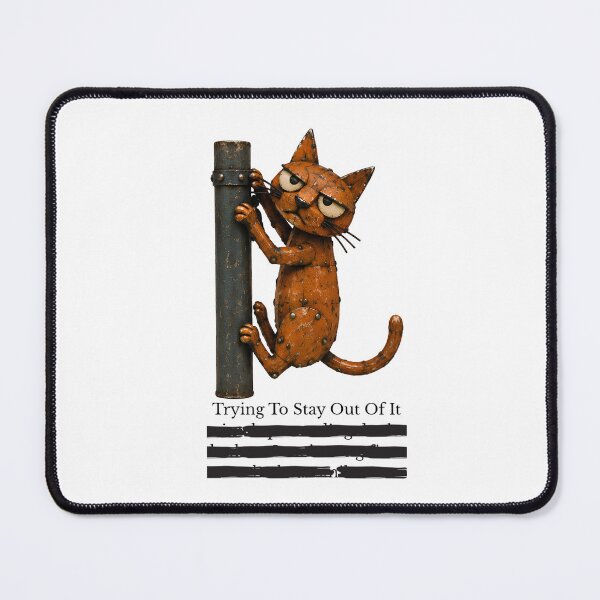 Item preview, Trying to Stay Out of It – Redacted Thoughts Cat designed and sold by lazydogonline.