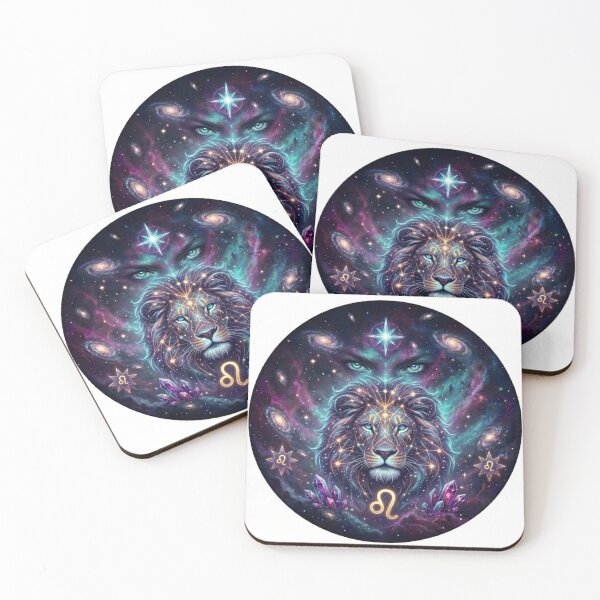 Item preview, Leo Zodiac Sign Cosmic Art - Astrology and Horoscope Design designed and sold by BoldConcept43.