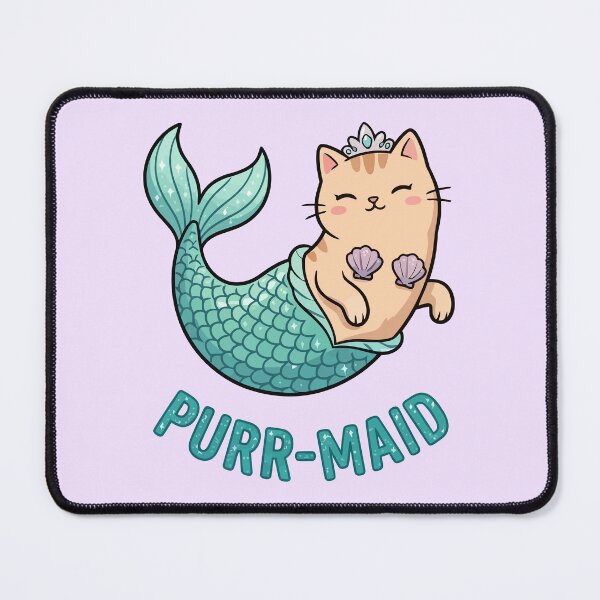 Item preview, Cute Purrmaid Mermaid Cat Princess Sea Sparkle designed and sold by Amir Faysal.