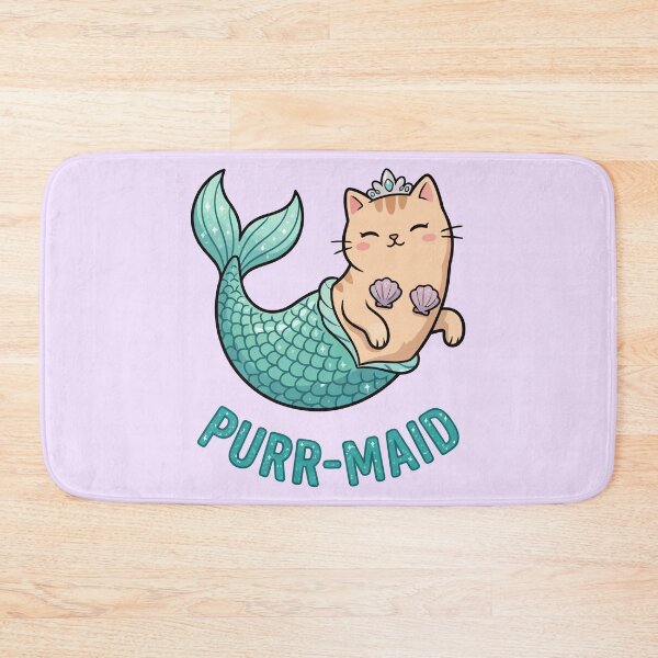 Item preview, Cute Purrmaid Mermaid Cat Princess Sea Sparkle designed and sold by Amir Faysal.
