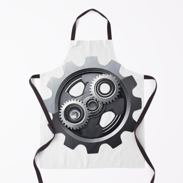 Item preview, Interlocking Steel Gears Industrial Engineering Icon Design designed and sold by Evergreen Horizon Works.