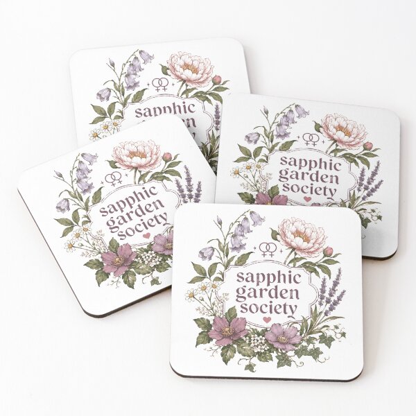 Item preview, Sapphic Garden Society Floral designed and sold by Craft Design Alchemy.