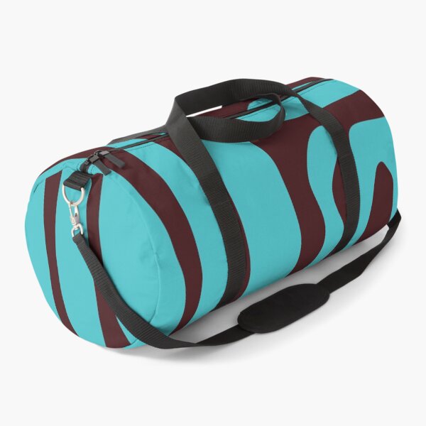 Item preview, Mid Century Modern Abstract Kwaito Pattern in Turquoise and Dark Brown designed and sold by kierkegaard.