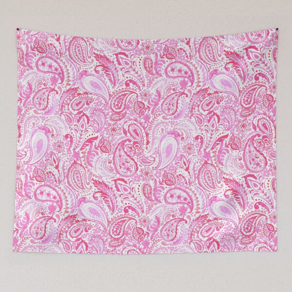 Item preview, Paisley pattern in pink and red designed and sold by bokasin.