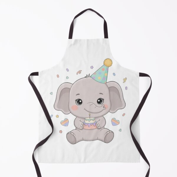 Item preview, A Cheerful Baby Elephant - Pastel Soft Grey, Birthday Gift designed and sold by DigitfanStudio.