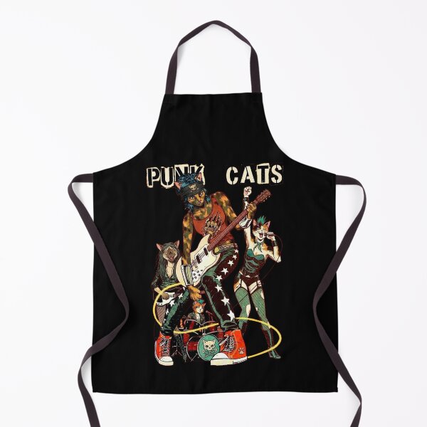 Item preview, Punk Cats Riot Rock Band Vintage Comic Style designed and sold by RetroAndMetal.
