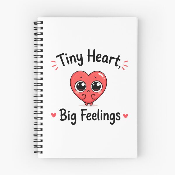 Item preview, Tiny Heart Big Feelings Cute Kawaii Heart Funny Emotional T-Shirt designed and sold by INVITOARTE.