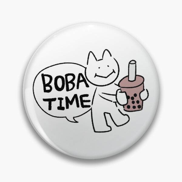 Item preview, Cute Cat with Bubble Tea Sticker – Boba Time designed and sold by lazydayz16.