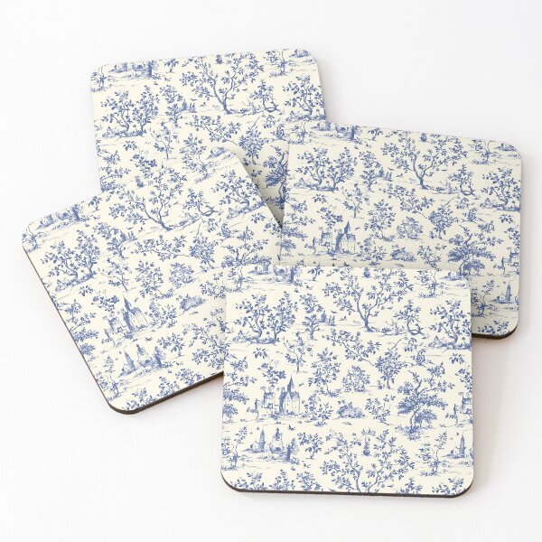 Item preview, Blue Toile de Jouy Pattern | Vintage French Cottagecore Print | Classic French Country Aesthetic | Chinoiserie Seamless Pattern | Vintage Botanical Blue Pattern | Rustic French Countryside Pattern designed and sold by VivaFy.