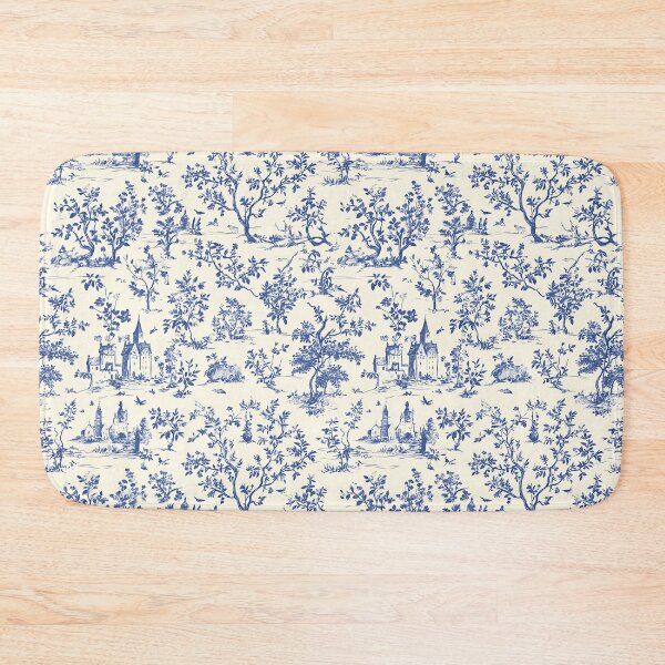 Item preview, Blue Toile de Jouy Pattern | Vintage French Cottagecore Print | Classic French Country Aesthetic | Chinoiserie Seamless Pattern | Vintage Botanical Blue Pattern | Rustic French Countryside Pattern designed and sold by VivaFy.