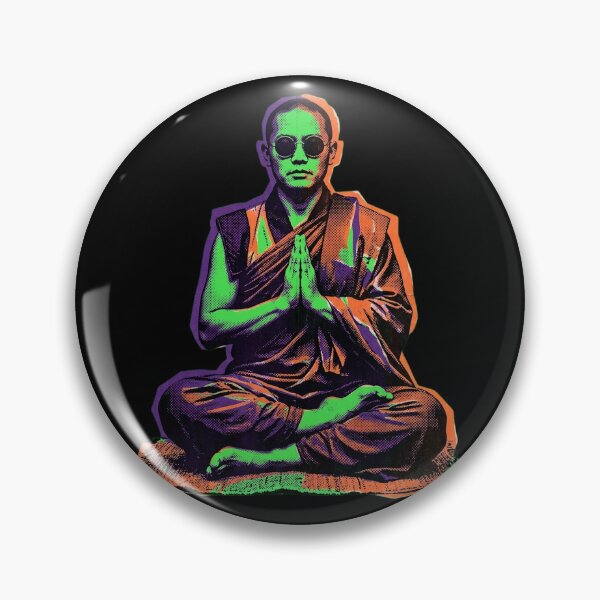 Item preview, Monk with sunglasses designed and sold by FoxLab Studio.