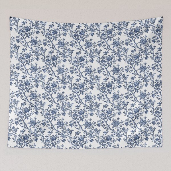 Item preview, Blue Floral Toile Pattern | Soft Feminine French Pattern | Vintage Botanical Seamless Print | Classic Blue and White Floral Art | Chinoiserie Floral Seamless Pattern | French Country Floral Aesthetic designed and sold by VivaFy.