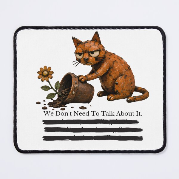 Item preview, I Was Left Unsupervised – Redacted Thoughts Cat designed and sold by lazydogonline.