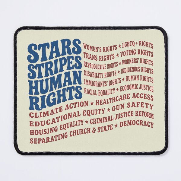 Item preview, Stars and Stripes and Human Rights USA Flag designed and sold by rusiaa.