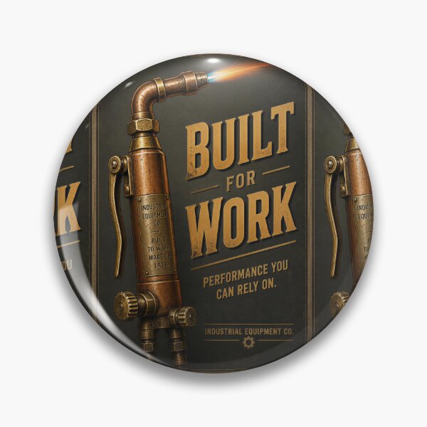 Item preview, Built for Work Vintage Industrial Torch Mechanic Poster designed and sold by Evergreen Horizon Works.
