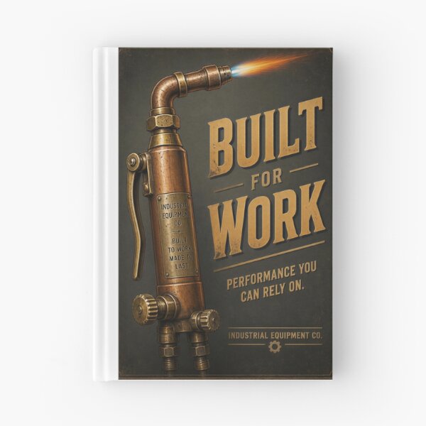 Item preview, Built for Work Vintage Industrial Torch Mechanic Poster designed and sold by Evergreen Horizon Works.