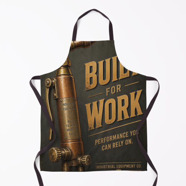 Item preview, Built for Work Vintage Industrial Torch Mechanic Poster designed and sold by Evergreen Horizon Works.