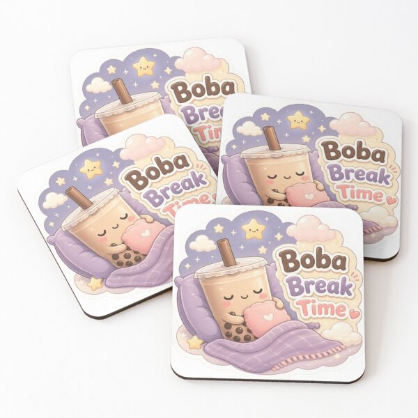 Item preview, Boba Break Time Cute Sticker designed and sold by Stylestickers55.