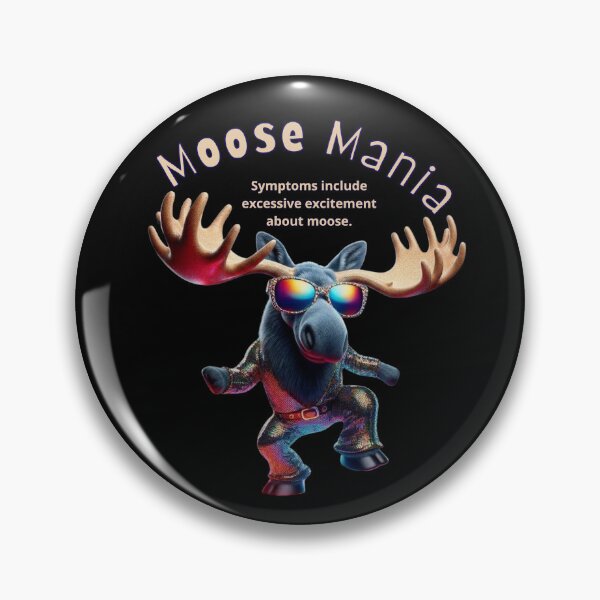 Artikelvorschau, Moose Mania - Funny Disco Moose Lover Design entworfen und verkauft von PatykArt.