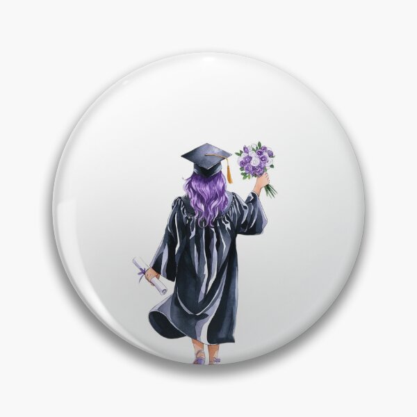 Item preview, Purple Hair Graduation Girl designed and sold by Roy & Tiffany.