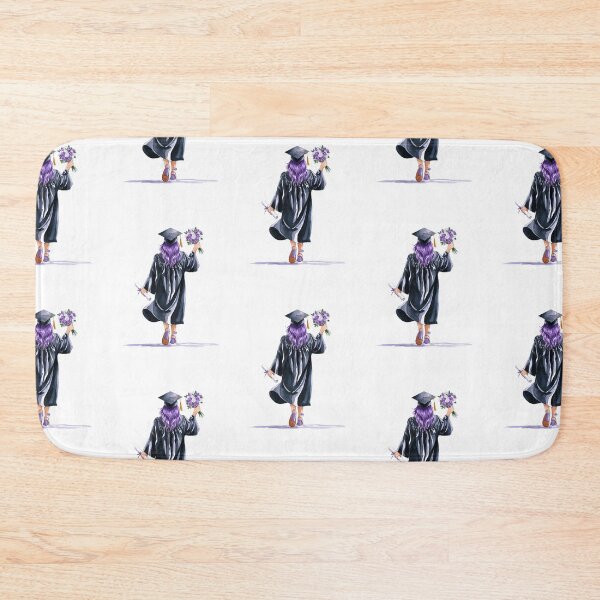 Item preview, Purple Hair Graduation Girl designed and sold by Roy & Tiffany.