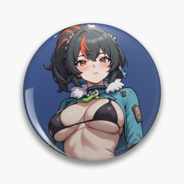 Item preview, ZZZ Zhu Yuan Crop Jacket Swimsuit Pin Up designed and sold by Jimakmo.