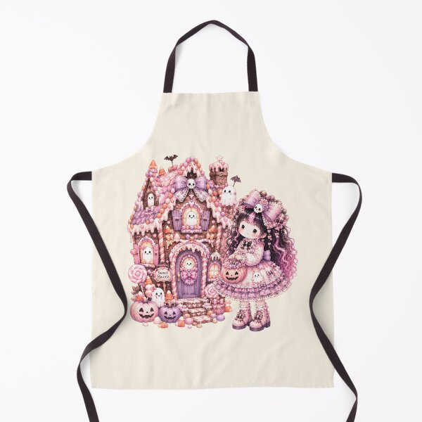 Item preview, Sweet Haunts Gingerbread House | Coquette Halloween Ghost Cottage Kawaii Gothic Lolita designed and sold by looplandger.
