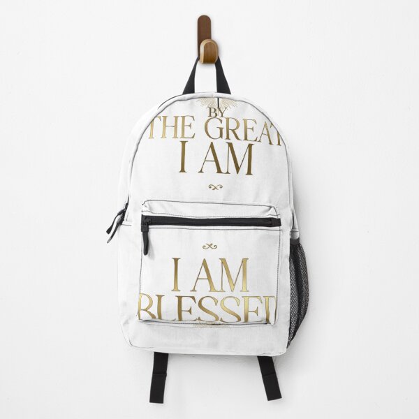 Item preview, "I AM BLESSED BY THE GREAT I AM", A bold and elegant declaration of faith. designed and sold by KINGDOM GOLD STUDIO.