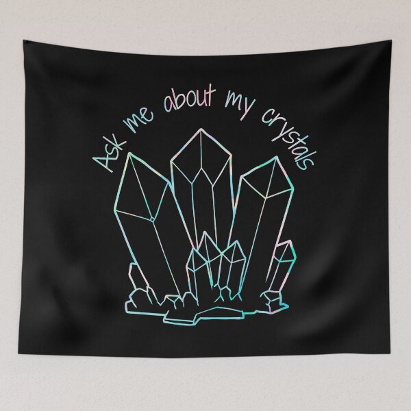 Item preview, Ask Me About My Crystals Iridescent Design designed and sold by Vileprint.