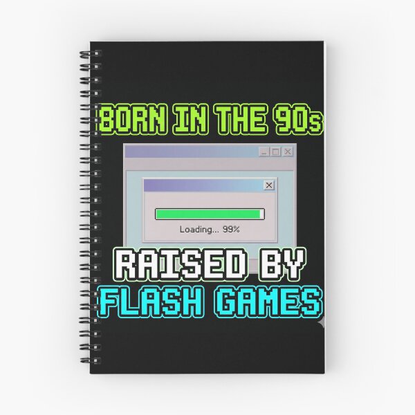Item preview, Born In The 90s Raised By Flash Games Retro Loading Screen Pixel Art Gamer designed and sold by Gaming Retro.