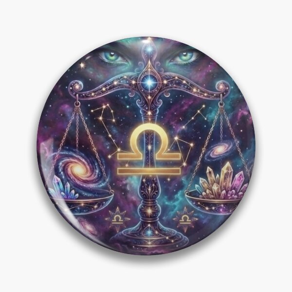 Item preview, Libra Zodiac Sign Cosmic Art - Astrology and Horoscope Design designed and sold by BoldConcept43.