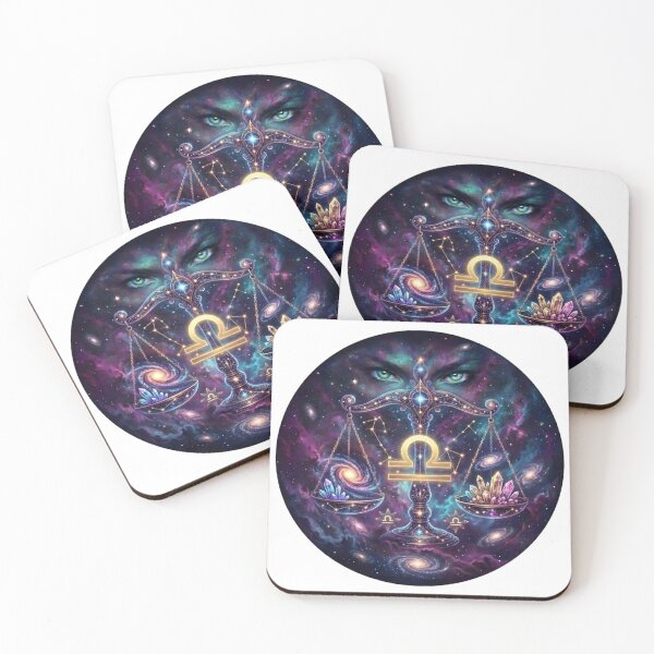 Item preview, Libra Zodiac Sign Cosmic Art - Astrology and Horoscope Design designed and sold by BoldConcept43.
