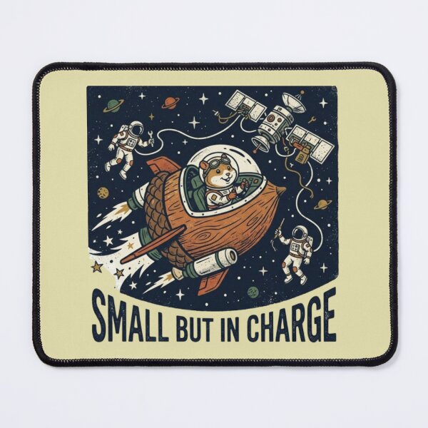 Item preview, Small But In Charge – Astronaut Hamster Design designed and sold by Dogandesighn.